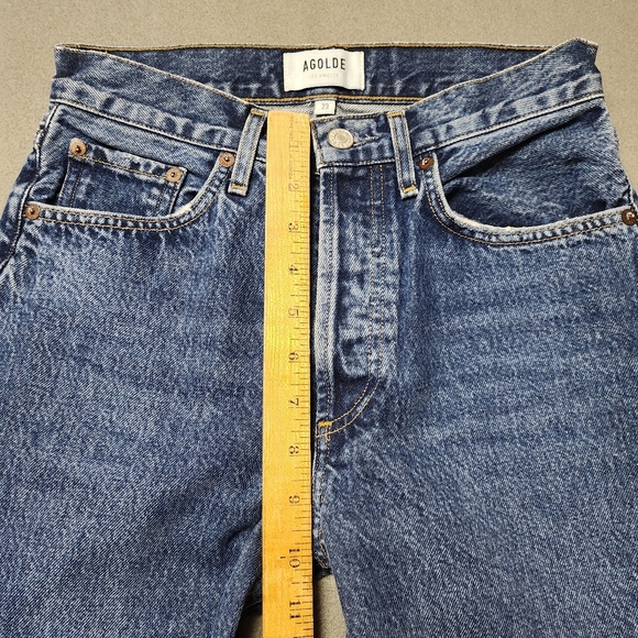 AGOLDE Lana Jeans Blue Size 23 - Picture 13 of 13